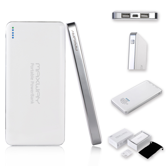 Maxway portable charger 12000mah white 
